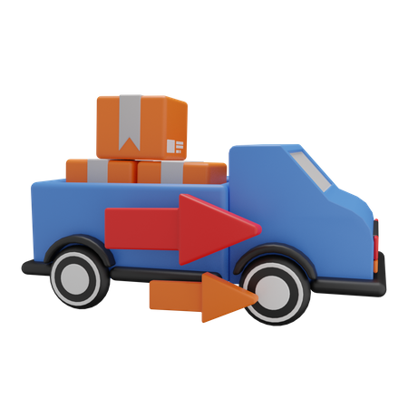 Camion de livraison  3D Illustration