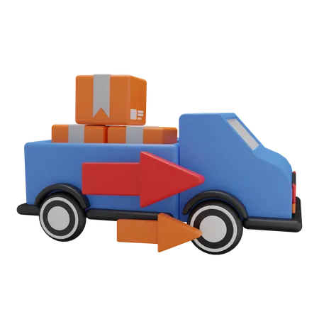 Camion de livraison  3D Illustration