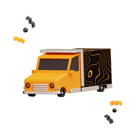 Camion de livraison  3D Illustration