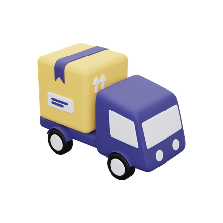 Camion de livraison  3D Illustration