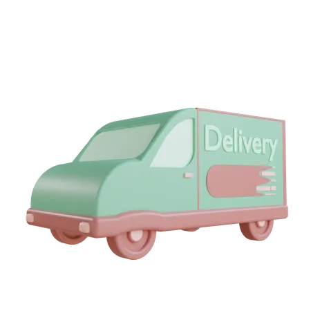 Camion de livraison  3D Illustration