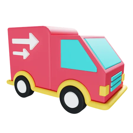 Camion de livraison  3D Illustration