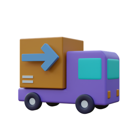 Manière de camion de livraison  3D Icon
