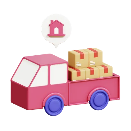 Camion de livraison  3D Icon