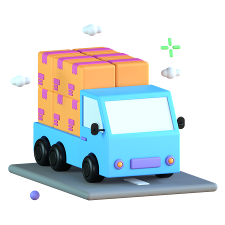 Camion de livraison  3D Icon