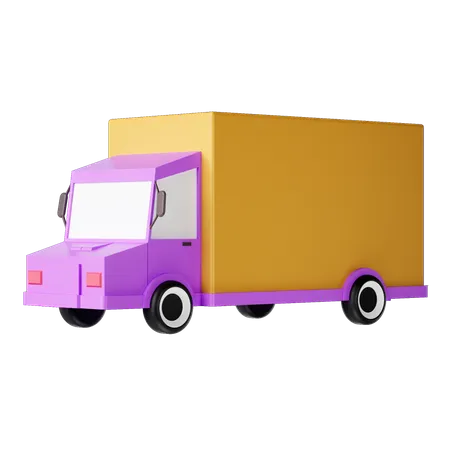 Camion de livraison  3D Illustration