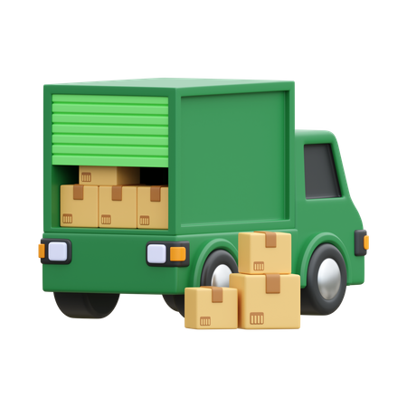 Camion de livraison  3D Icon