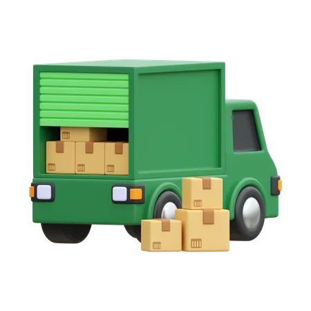 Camion de livraison  3D Icon