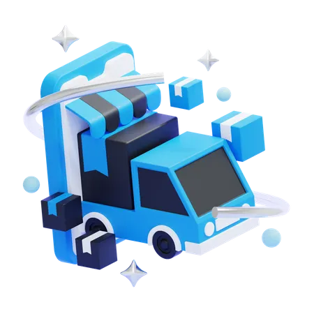 Camion de livraison  3D Icon