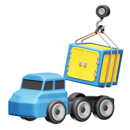 Camion de livraison de marchandises  3D Icon