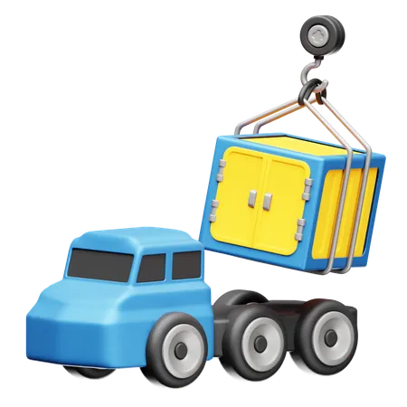 Camion de livraison de marchandises  3D Icon