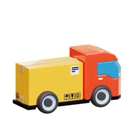 Camion de livraison de colis  3D Icon