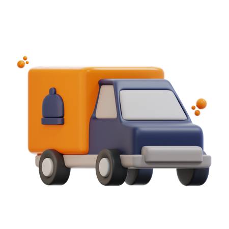 Camion de livraison de nourriture  3D Icon