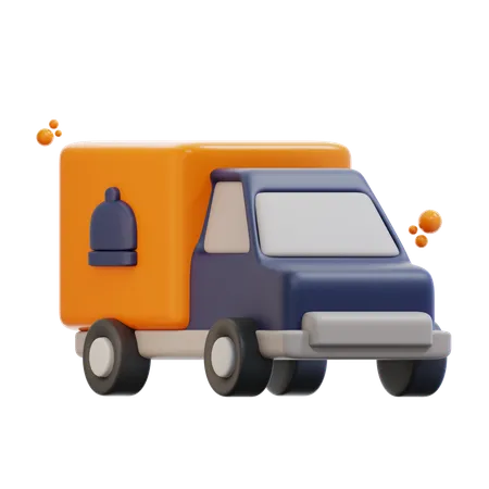 Camion de livraison de nourriture  3D Icon