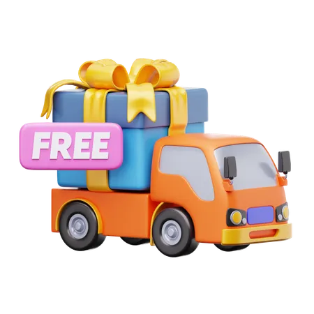 Camion de livraison gratuit  3D Icon