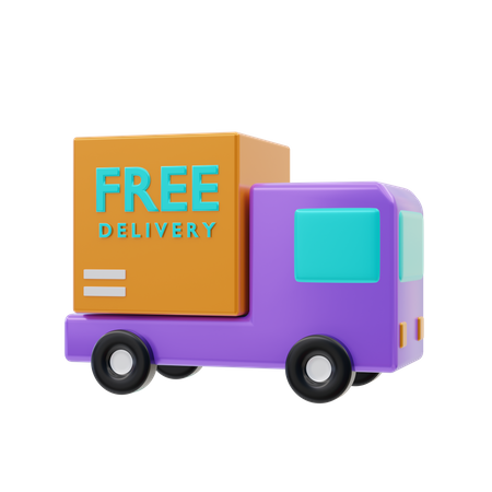 Camion de livraison gratuit  3D Icon