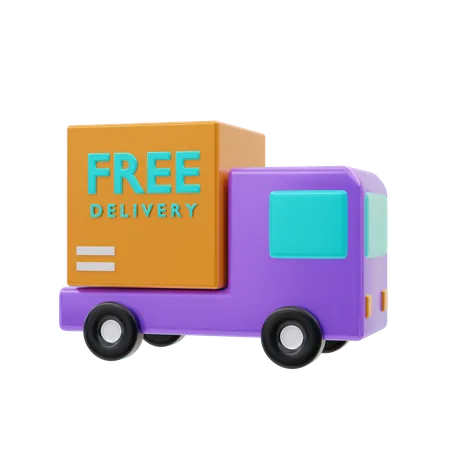 Camion de livraison gratuit  3D Icon