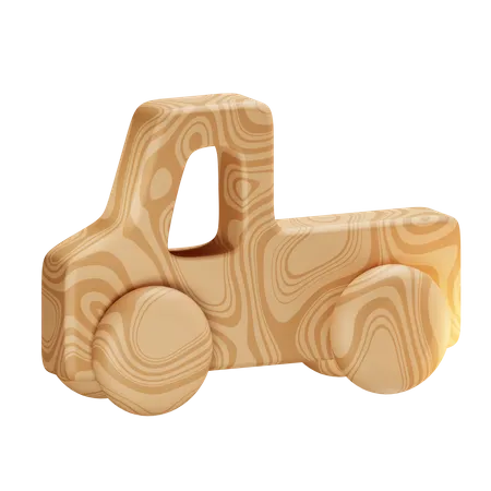 Camion de madera  3D Icon