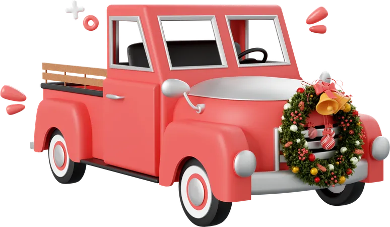 Camion de Noël  3D Icon