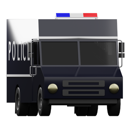 Camion de police  3D Icon