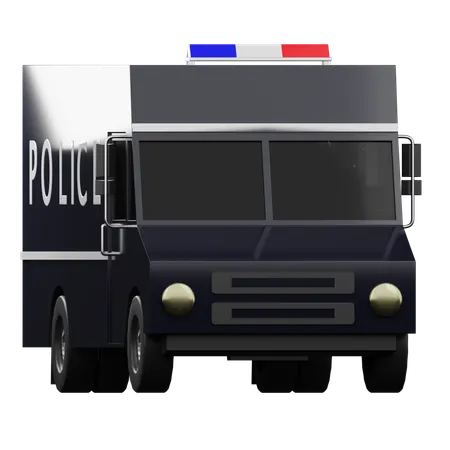 Camion de police  3D Icon