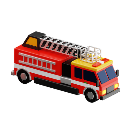 Camion de pompier  3D Icon
