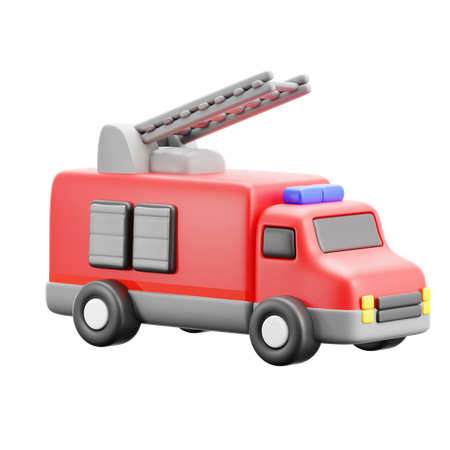 Camion de pompier  3D Icon