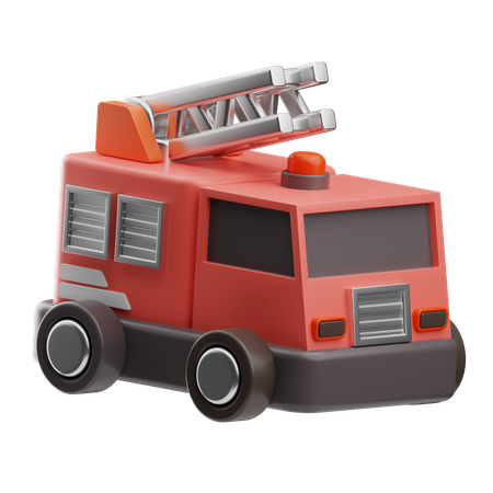 Camion de pompier  3D Icon