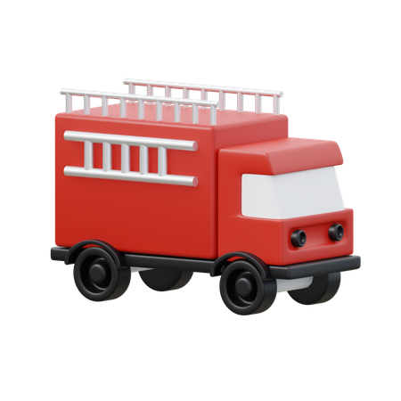 Camion de pompier  3D Icon