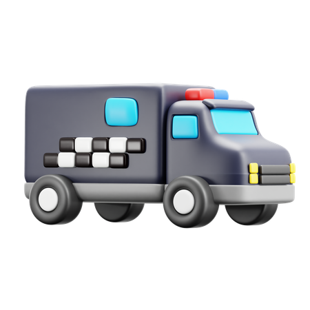 Camion de prison  3D Icon