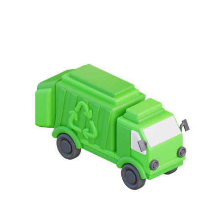 Camión de reciclaje  3D Icon