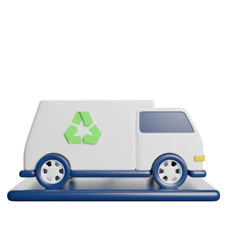 Camion de recyclage  3D Icon