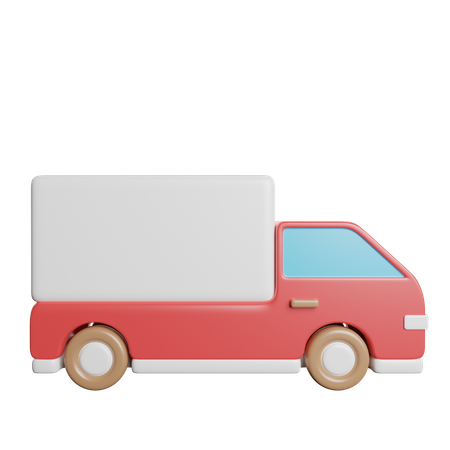 Camión de reparto  3D Icon