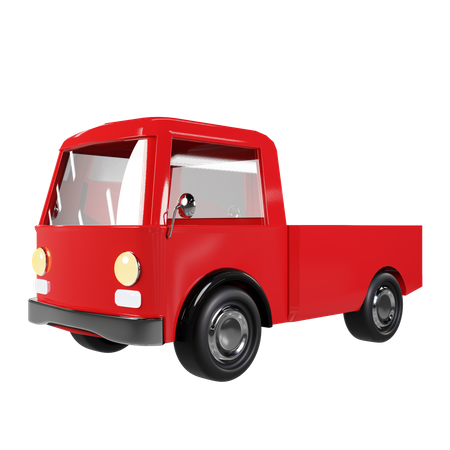 Camión de reparto  3D Icon