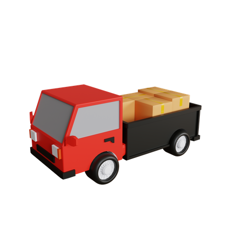 Camión de reparto  3D Icon
