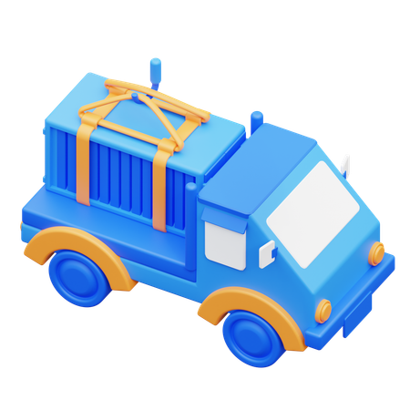 Camión de reparto de carga  3D Icon