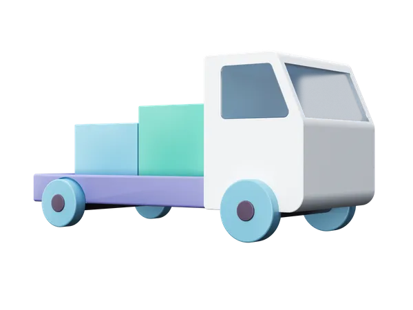 Camión de transporte  3D Illustration