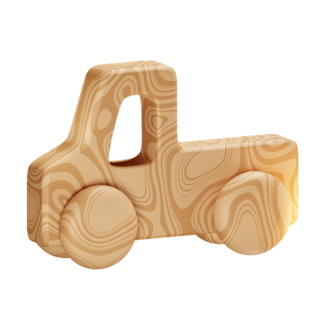 Camion en bois  3D Icon