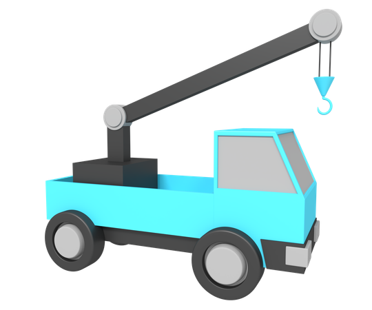 Camión grúa  3D Icon