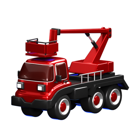 Camion-grue  3D Icon