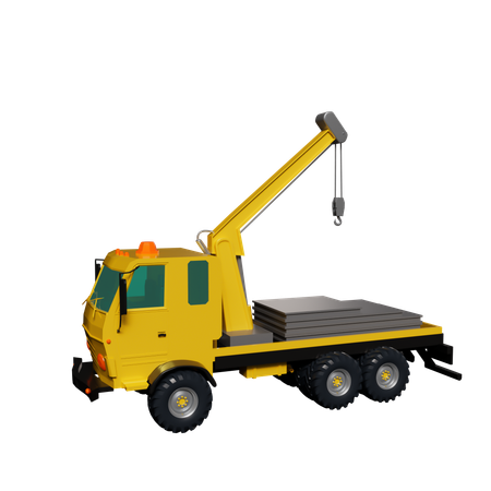 Camion-grue  3D Icon