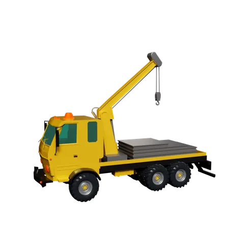 Camion-grue  3D Icon