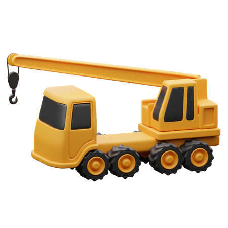 Camion-grue  3D Icon