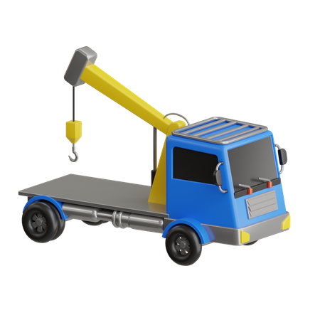 Camion-grue  3D Icon