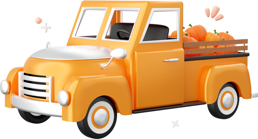 Camion de halloween  3D Icon