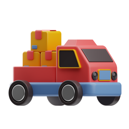Camión logístico  3D Icon