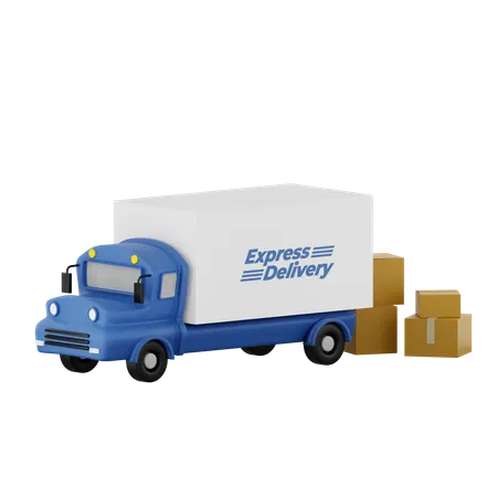 Camion logistique  3D Icon