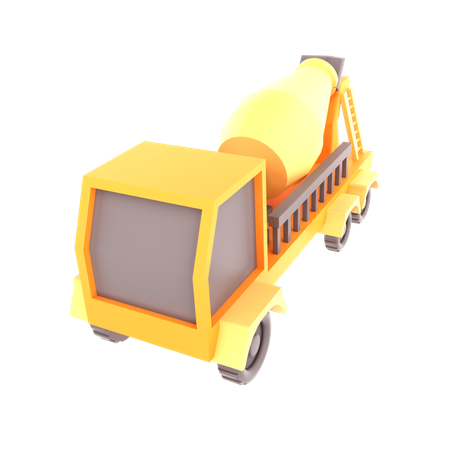 Camion malaxeur  3D Icon