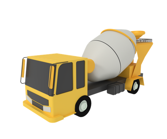 Camion malaxeur  3D Icon