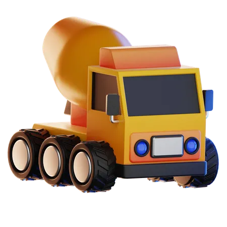 Camion malaxeur  3D Icon